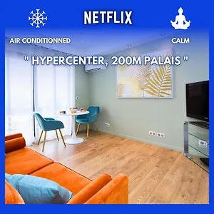 Le Classe : Hypercentre, 150m Palais, Climatisation Appartement